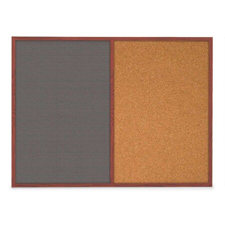 United Visual Products Sliding Door Indoor Enclosed Corkboard, 3 UV9000ACS-GOLD-APRICOT